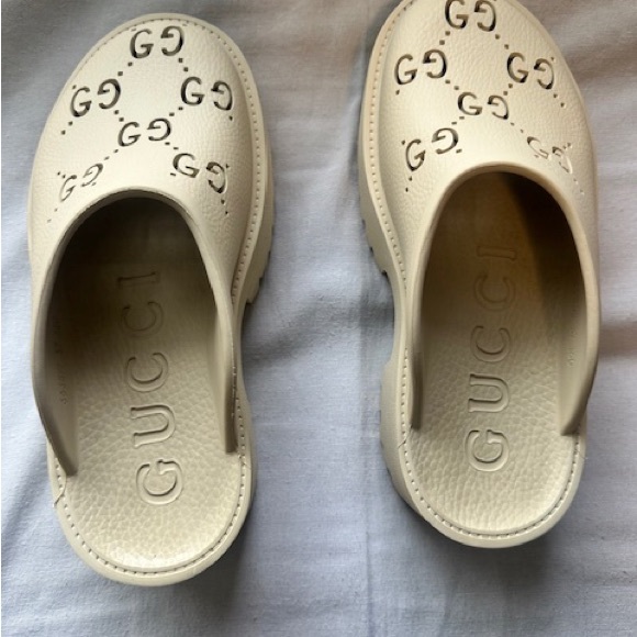 COPY - Gucci- Women’s Platform Perforated G Sandal - Picture 7 of 13